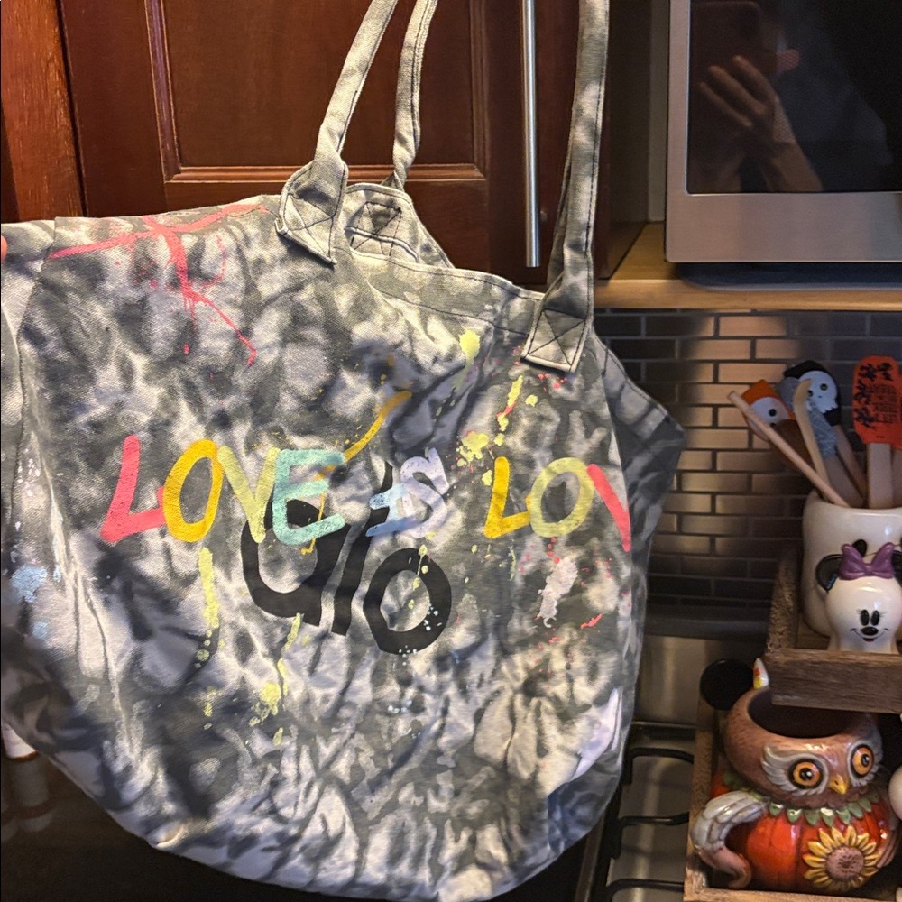 ALO Yoga Multicolor Tie-Dye Tote Bag